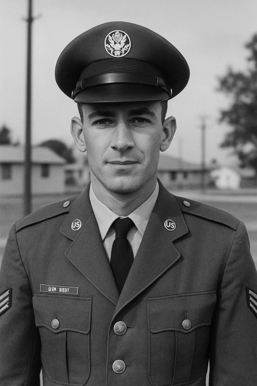Brandon in uniform during his Air Force years.